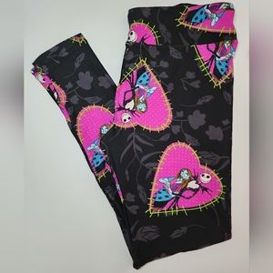 Lularoe Disney • Jack and Sally Nightmare Before Christmas Leggings • TC